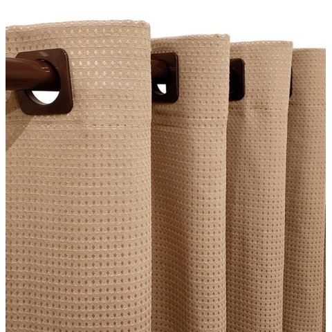 Cortina 2,00x1,20 Janela Sala Quarto Cozinha Tecido Piquet:bege