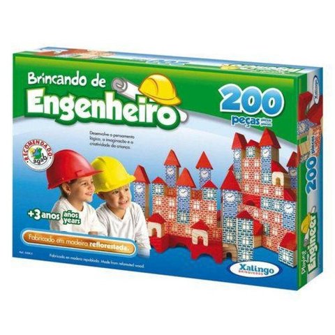 Jogo Brincando de Engenheiro 200 Peças 5306.5 - xalingo