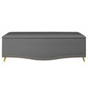 Ver imagem 3 de Calçadeira Baú Queen 160cm Imperial J02 Suede Chumbo - Mpozenato