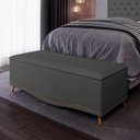 Ver imagem 2 de Calçadeira Baú Queen 160cm Imperial J02 Suede Chumbo - Mpozenato