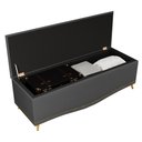 Ver imagem 4 de Calçadeira Baú Queen 160cm Imperial J02 Suede Chumbo - Mpozenato