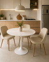 Ver imagem 3 de Mesa de Jantar Tulipa Saarinen Redonda 80cm Laca Branca