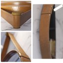 Ver imagem 4 de Espelho Redondo Aqua com Alça Couro Marrom 80cm