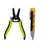 Alicate Cortador Fio Stripper Cabo Descascador e Chave de Teste Detector de Tensão Eletricista - 1