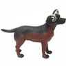 escultura cachorro BASSET HOUND resina marrom 39cm Ilunato QC0482 - 1
