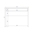 Ver imagem 4 de Mesa Notebook Escritório Facility C/ 1 Gaveta Branco - Demóbile