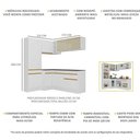 Ver imagem 5 de Cozinha Completa De Canto Mp2089 Com Armário E Balcão Branca