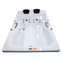 Ver imagem 6 de Banheira de Hidromassagem Acrilic Dupla Top Line Ouro Fino com Cromoterapia LED e Apoios para Cabeça 1,80x1,20m Branco 220V