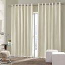 Ver imagem 1 de Cortina Blackout de Sala e Quarto em Tecido 4,00 x 2,50 Admirare - Bege Claro