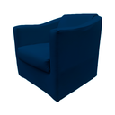 Ver imagem 1 de Poltrona Decorativa Tilla Suede Azul Marinho - Leal Decorados