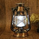 Ver imagem 5 de Luminária de Led Lampião Antigo Retro - 29 Cm Luz Amarela
