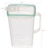 Jarra de Plástico para Água Suco 1,5l com Tampa Hermética com Travas Verde Freshy Sanremo - 3