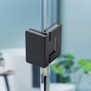 Ver imagem 6 de Dobradiça Inox Gv48 90º Porta de Vidro e Box Canto Preta - Vidro/vidro