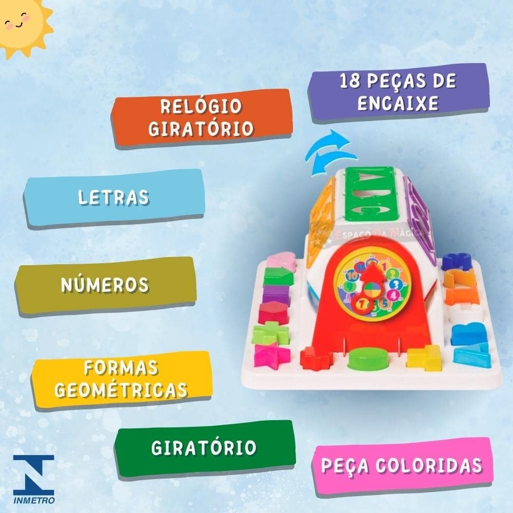 Brinquedo Girababy Didatico 18 Peças De Encaixe Bebê 1 a 3 Anos MERCOTOYS Girababy Encaixe 18 Peças  - 3