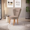 Ver imagem 2 de Jogo 4 Poltronas para Estúdio de Beleza Recepção Sala de Jantar Confortável Tecido Veludo