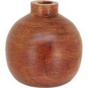 Ver imagem 1 de Vaso Decorativo Enfeite Casa Madeira 17x17x17cm Natural