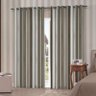 Cortina Blackout 2,80 x 2,50 Estampada Coleção Nova - Admirare - Listras Avelã - 1