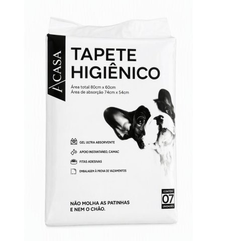 Tapete Higiênico com 7 Unidades 60x80cm - a\Casa