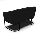 Ver imagem 4 de Sofá Namoradeira e 2 Poltronas Base Industrial Preto Stella Linho D03 - D'Rossi Cor A79 Preto