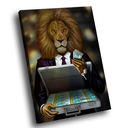 Ver imagem 1 de QUADRO DECORATIVO LION MONEY
