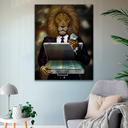 Ver imagem 4 de QUADRO DECORATIVO LION MONEY