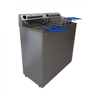 Fritadeira Fritador Elétrico Grande 6 Cestos 50 Litros de Pedestal Coluna 10000w Sebem