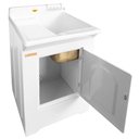 Ver imagem 6 de Gabinete Tanque de Lavar Roupas 38l Branco Fibra Stilofibras Lavanderia Área de Serviço