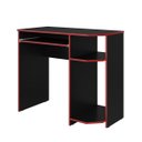 Ver imagem 3 de Mesa Computador Gamer Sua Praticidade Trabalho e Diversao:preto/vermelho