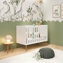 Ver imagem 1 de Berço Americano 2 em 1 Isis para Quarto Infantil - Branco Fosco