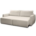 Ver imagem 4 de Sofá 3 Lugares Retrátil Reclinável para Sala de Estar 230cm Siloé K01 Veludo Bege - Lyam Decor