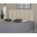 Ver imagem 2 de Cabeceira Cama Casal Box Thais Bege 1,40 M Suspensa Dobravel