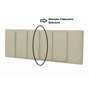 Ver imagem 4 de Cabeceira Cama Casal Box Thais Bege 1,40 M Suspensa Dobravel