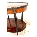 Ver imagem 4 de Mesinha Oval Francesa Original Marquiterrie Madeira Radica