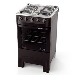 Fogão Moderatto Stile 4 Bocas - Preto Fosco - Mueller - 60-1189-001 - 2