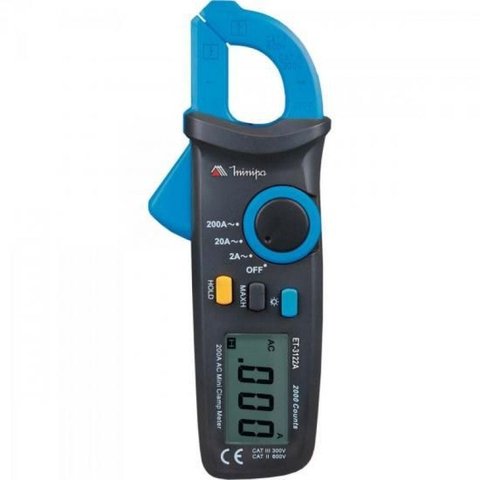 Multímetro Mini Alicate Digital 300V CAT III ET-3122A Minipa