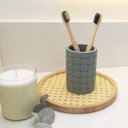 Ver imagem 5 de Porta Objetos de Resina Tramado Verde - Oikos