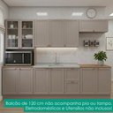 Ver imagem 2 de Cozinha Armário 6 Peças Balcão Pia sem Tampo 270 cm Unna Gris Poliman