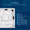Ver imagem 4 de Spa Retangular Valencia Padrão com Hidro em Acrílico - 220v