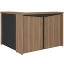 Ver imagem 1 de Balcão de Atendimento para Recepção em L Unik A02 Nogal Preto - Lyam Decor