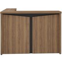 Ver imagem 6 de Balcão de Atendimento para Recepção em L Unik A02 Nogal Preto - Lyam Decor
