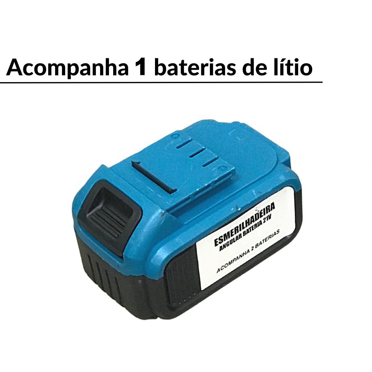 Esmerilhadeira Lixadeira Angular Bateria 21v Portátil com Maleta Importway Iweab211b - 3