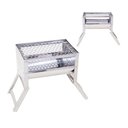 Ver imagem 1 de Churrasqueira Uai Inox Portátil Leve com Grelha Moeda Carvão - Gudim