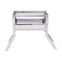 Ver imagem 3 de Churrasqueira Uai Inox Portátil Leve com Grelha Moeda Carvão - Gudim