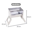 Ver imagem 5 de Churrasqueira Uai Inox Portátil Leve com Grelha Moeda Carvão - Gudim