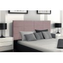 Ver imagem 1 de Cabeceira Painel Raissa 100 cm Veludo Rosa