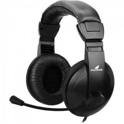 Fone de Ouvido Multimídia Microfone Hsl-102 Preto Fortrek - 1