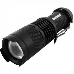 Lanterna LED C/Zoom Mini Preto Brasfort - 1 Lanterna LED C/Zoom Mini Preto Brasfort - 1