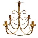 Ver imagem 2 de Lustre Dourado para Sala Decoração Moderna