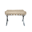 Ver imagem 2 de Banqueta Barcelona Base Inox Couro Natural Legitimo:off-white