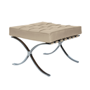 Ver imagem 1 de Banqueta Barcelona Base Inox Couro Natural Legitimo:off-white